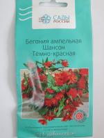 Бегония ампельная Шансон Темно-красная  10 шт.