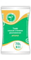 Торф низкой степени разложения, 70 л (pH 2.5-3.5), 