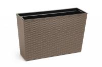 Террасный ящик VERBENA 190х560x360 ротанг с вкладышем (арт. 629). LAM