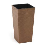Кашпо FINEZJA ECO квадратн. 250х250 с вкладышем Dluto (арт 831). Польша