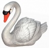 Лебедь новый белый/черный, арт. ФП237, Н-35см