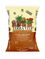 Грунт ЖИВАЯ ЗЕМЛЯ Герань-Цикламен-Хлорофитум,  2,5л. TERRA VITA