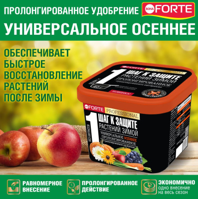 BONA FORTE Универсальное (осень) пролонгиров. с биодоступным кремнием, ведро 1 л (упак.12шт.)