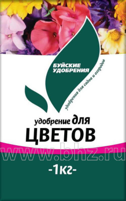 ДЛЯ ЦВЕТОВ Комплексное минер. удобрение,  1кг. БХЗ