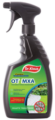 Dr. KLAUS Control. Спрей от мха, плесневых грибов, лишайников, 750мл