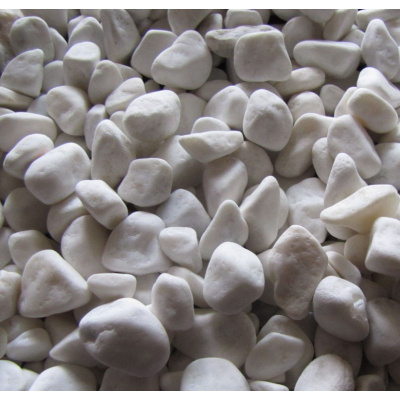 Мрамор белый галтованный, фр. 10-20 мм, 10 кг