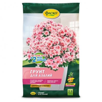 Грунт Цветочное счастье Для азалии, 2,5л, 