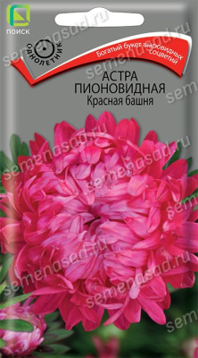 Астра пионовидная Красная башня (однолетн), 0,3гр. Поиск