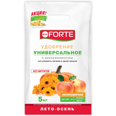 BONA FORTE Универсальное (NPK 6-18-34), (осень), 5кг