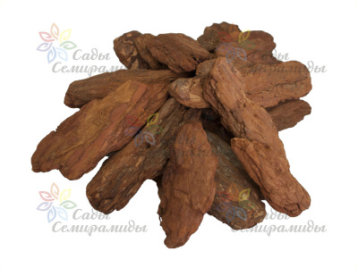Кора сосны Люкс Галтованная, фр. 4-10 см,  60 л. Наш кедр