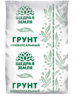 Грунт Щедрая земля Универсальная, 25л, 
