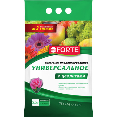 BONA FORTE Универсальное пролонгированное с цеолитами, 2,5кг