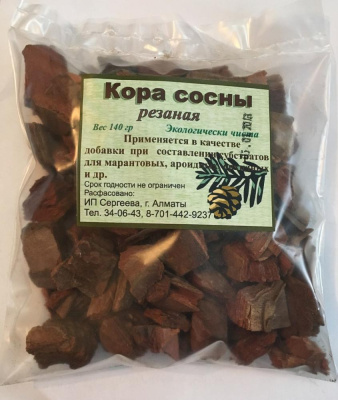 Кора сосны резаная, субстрат для почвы, 140гр Код ТНВЭД 3101000000 *