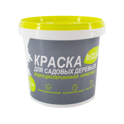 Краска садовая LISTOK  1,5кг, Идеальный сад