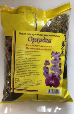 Грунт Орхидея №1 (с мхом), 1л, цв./п, ИП Сергеева КОД ТНВЭД 2703000000 *