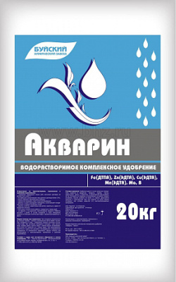 АКВАРИН-11, водораствор. компл. минеральное удобрение (NPK = 18*18*18), 20 кг. БХЗ