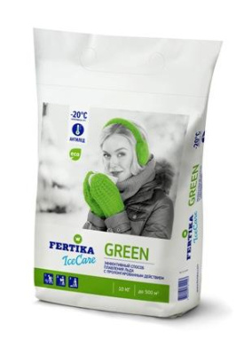 FERTIKA ICECARE GREEN, 10кг (кальций хлор./натрий хлор.)
