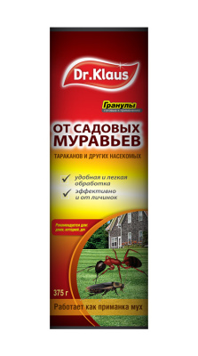 Dr. KLAUS. Гранулы от муравьев и др. ползающ. насекомых, 375 гр