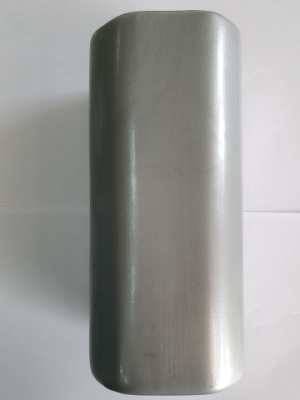 Ваза для цветов серая ( квадрат )